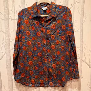 Sundance Poppy Button Down Shirt- Large